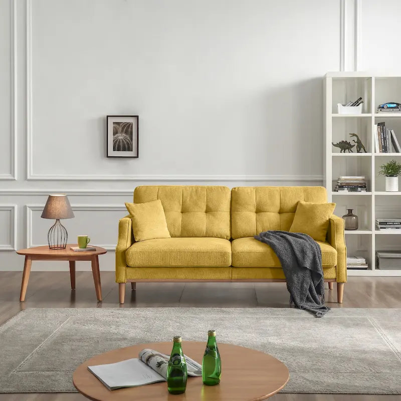 3-Seater Sofa with USB Charge Port, Waterproof Fabric and Foam Fill for Living Room