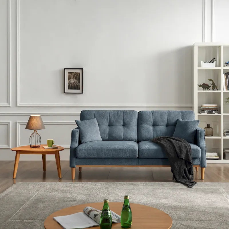 3-Seater Sofa with USB Charge Port, Waterproof Fabric and Foam Fill for Living Room