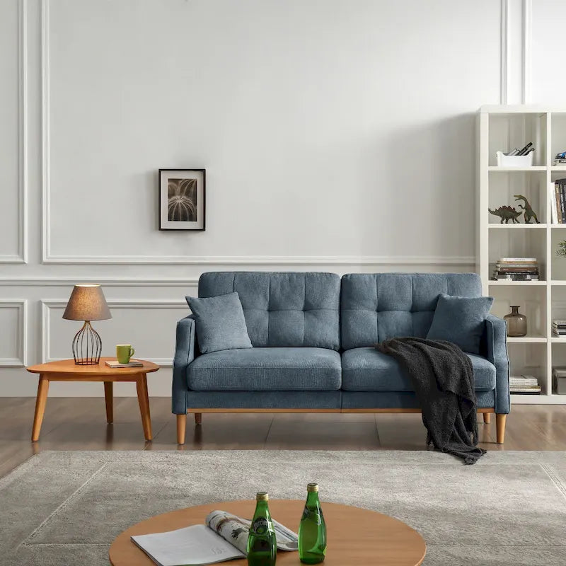 3-Seater Sofa with USB Charge Port, Waterproof Fabric and Foam Fill for Living Room