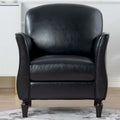 Modern Fabric Accent Chair for Living Room, Ergonomic Design with Birch Legs