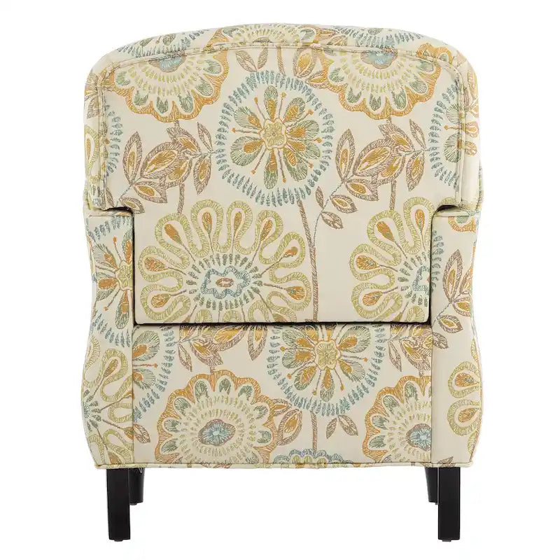 Modern Fabric Accent Chair for Living Room, Ergonomic Design with Birch Legs