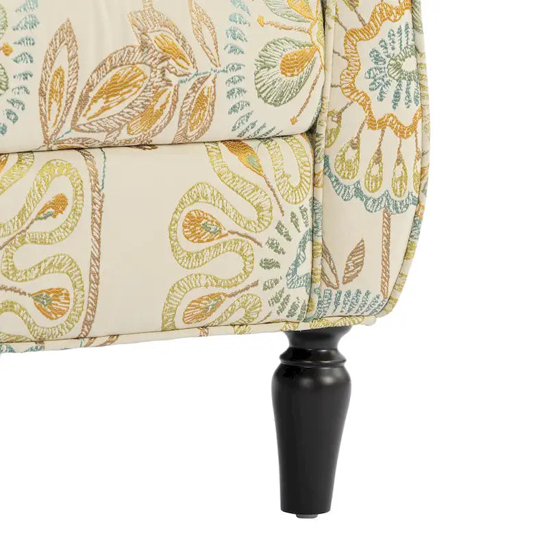 Modern Fabric Accent Chair for Living Room, Ergonomic Design with Birch Legs