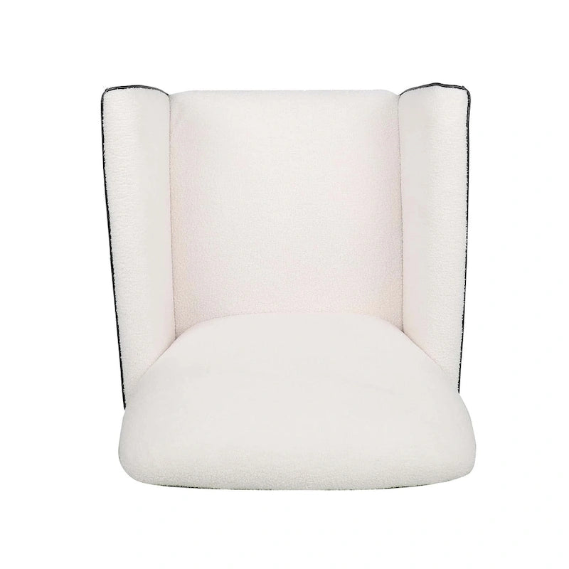 Modern Fabric Accent Chair for Living Room, Ergonomic Design with Birch Legs