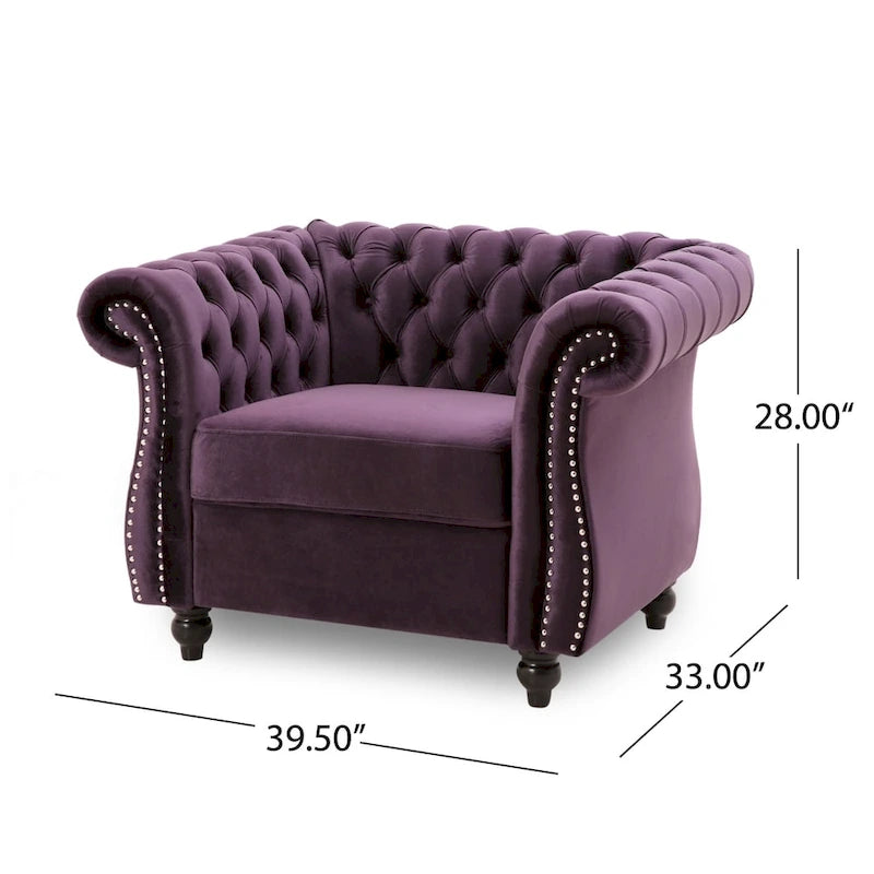 Westminster Chesterfield Club Chair by Christopher Knight Home
