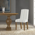 HomePop Classic Parsons Dining Chair - Blue Calypso Stripe (Set of 2)