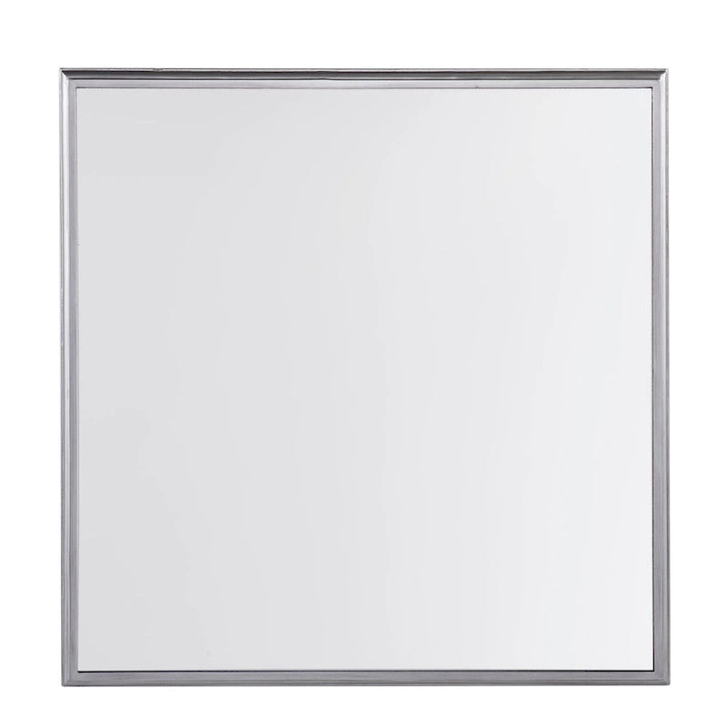 Square Mirror Coffee Table with Shelf