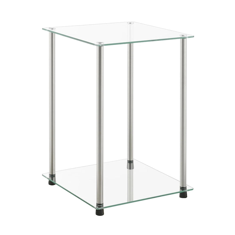 2 Tier Square End Table