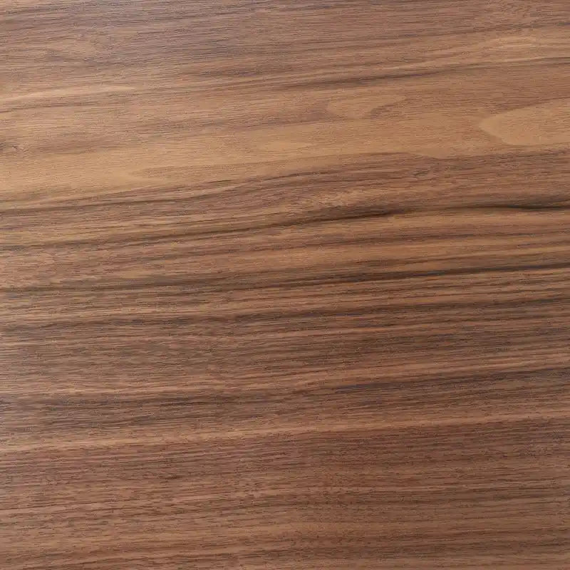 Mid-Century Modern Square Dining Table, Walnut Finish, Seats 4, Splayed Tapered Legs