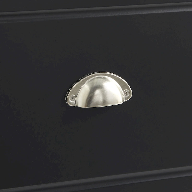 2-Drawer Filing Cabinet, Letter-Size, Modern Design with Rich Finish and Silver Hardware
