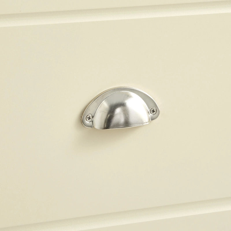2-Drawer Filing Cabinet, Letter-Size, Modern Design with Rich Finish and Silver Hardware