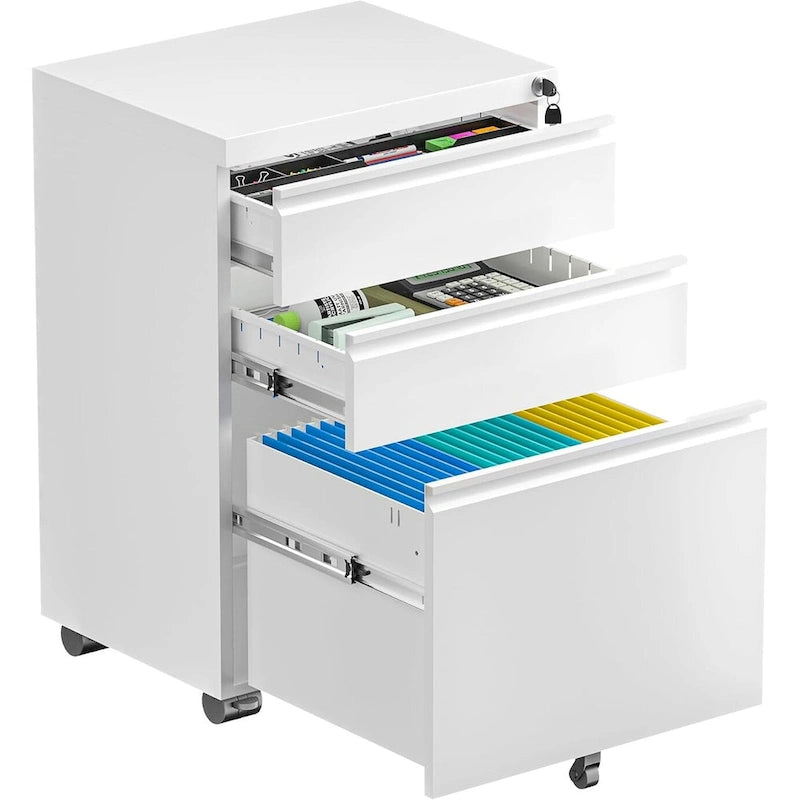 3 Drawer Metal Locking File Cabinet for Home Office