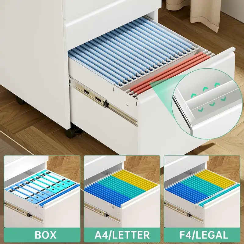 3 Drawer Metal Locking File Cabinet for Home Office