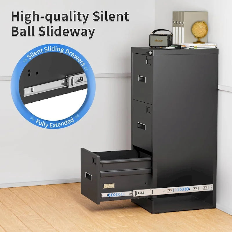 3 Drawer Metal Locking File Cabinet for Home Office
