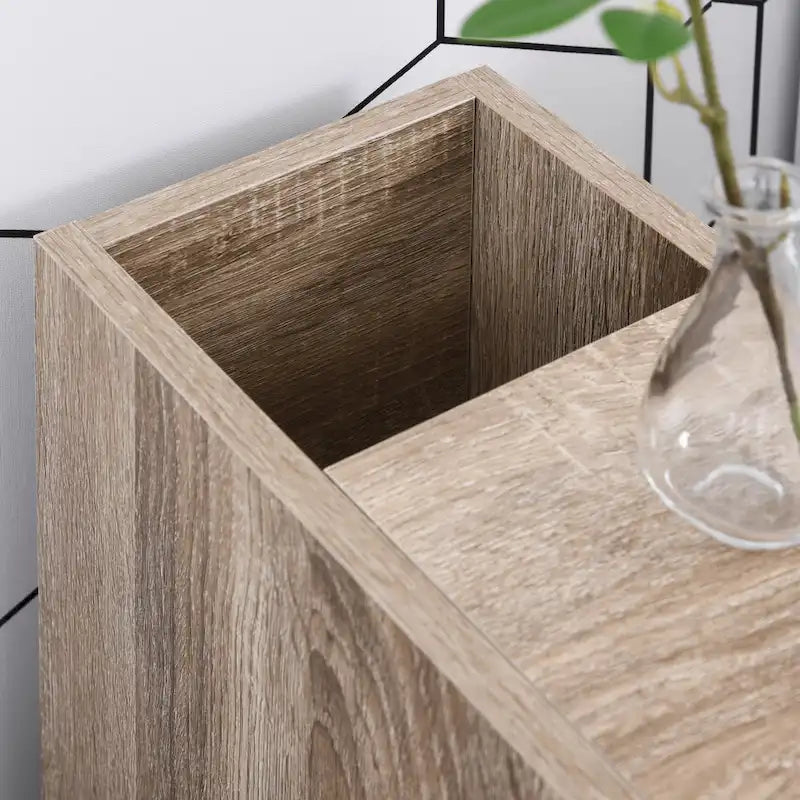 Freestanding Compact Bathroom Storage Cabinet with 2 Open Shelves, 1 Door, 1 Drawer and 4 Rolling Wheels