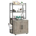 Cat Litter Box Enclosure with Shelf Storage