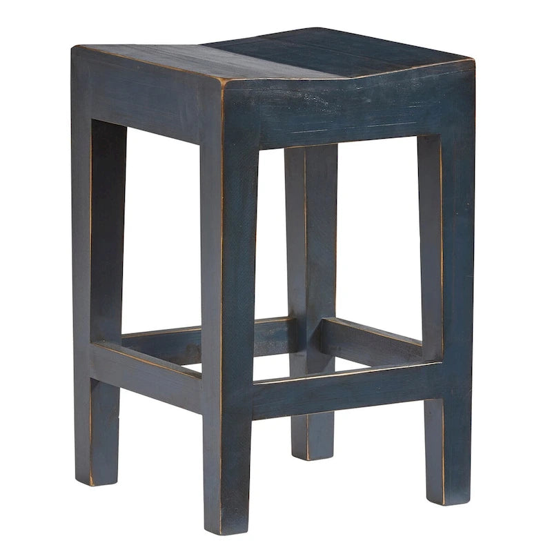 Solid Pine Wood Counter Stool, Set of 2, Counter Height Kitchen and Dining Stool