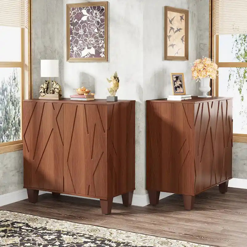 55 Sideboard Buffet Cabinet with Adjustable Shelving for Kitchen Dining Room