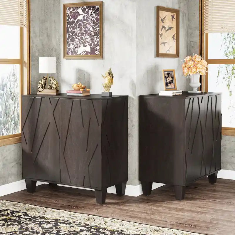 55 Sideboard Buffet Cabinet with Adjustable Shelving for Kitchen Dining Room